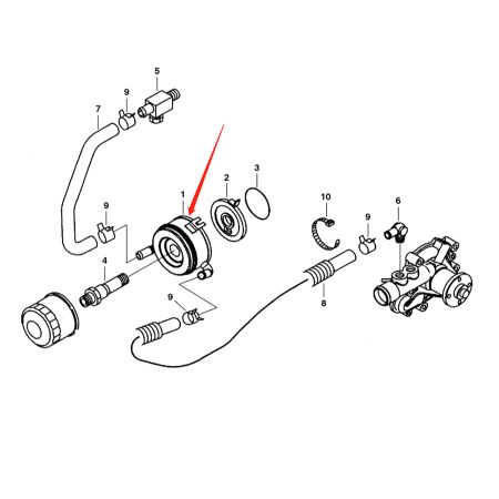 Enfriador de aceite de motor VOE14530694 para excavadora Volvo ECR88 EC80D