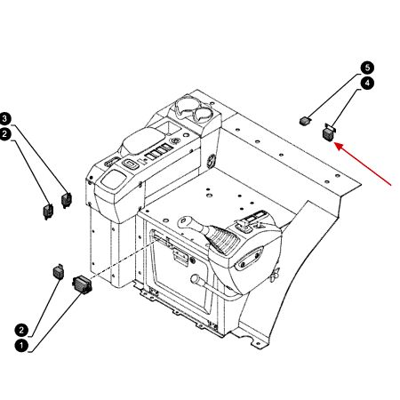 Реле времени XJAF-02099 для экскаватора Case CX18C