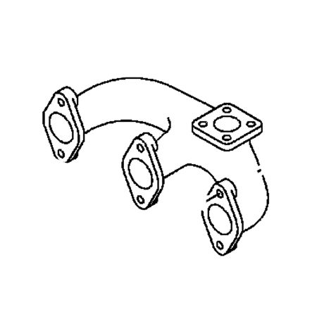 Exhaust Manifold 5863016560 for Hitachi Excavator EX17U EX17UNA ZX16 ZX18