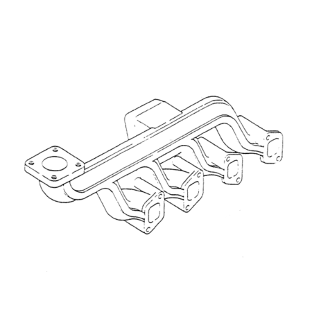 Exhaust Manifold 8944519900 VI8944519900 for Kobelco Excavator SK60 SK60-3 SK60-4 Isuzu Engine 4JB1