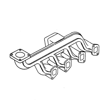 Exhaust Manifold VI8944288031 8944288031 for Doosan Deawoo Excavator SOLAR 55 OTHER Isuzu Engine 4JB1