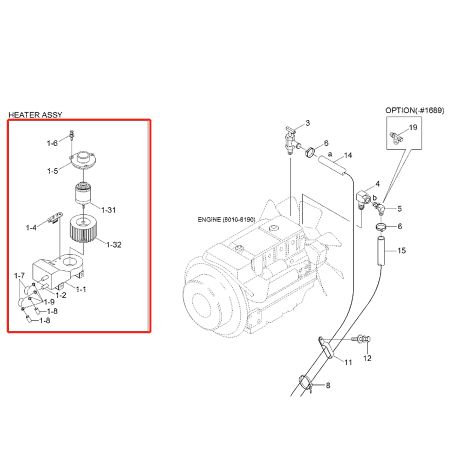 Motor de ventilador 11M6-54530 11M654530 para escavadeira Hyundai R55-3 R55W-3