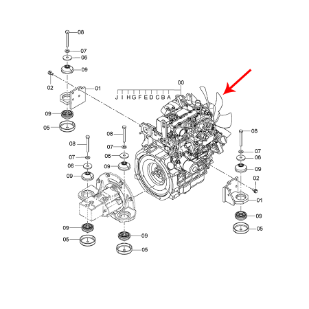 Fan Cooling Blade 4669283 for Hitachi Excavator ZX14-3 ZX14-3CKD ZX16-3 ZX17U-2 ZX17UNA-2 ZX18-3 ZX22U-2