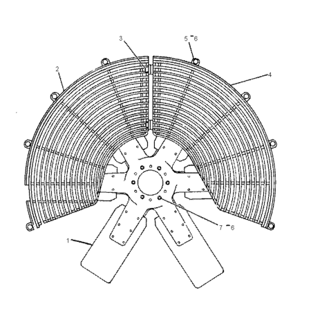 Fan Cooling Blade Spider 8N-0036 8N0036 for Caterpillar Excavator CAT 235 235B 235D Engine 3306