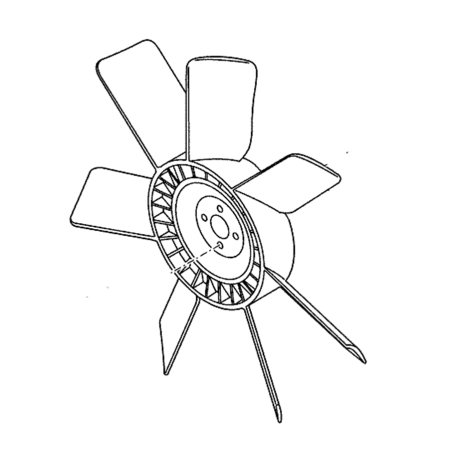Fan Cooling Blade VA32K4800100 for Kobelco Excavator ED160 BLADE 140SR-3