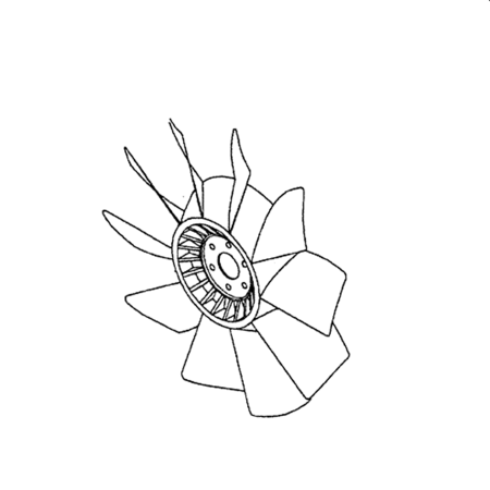 Fan Cooling Blade VAME217160 for New Holland Excavator E160 EH160