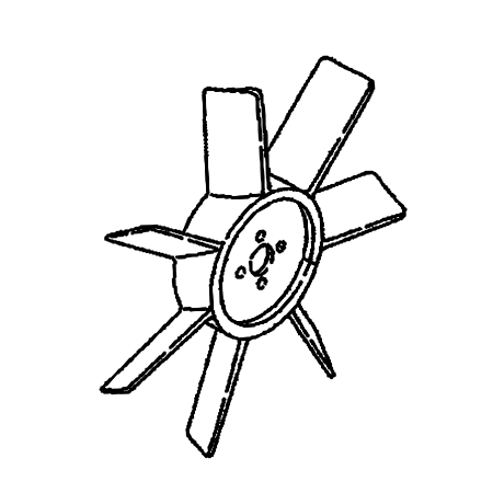 Fan Cooling Blade YM123910-44740 for Komatsu Backhoe Loader PC110R-1 PW110R-1 WB140-2N WB150-2 WB93R-2 WB97R-2 WB97S-2 WB98A-2