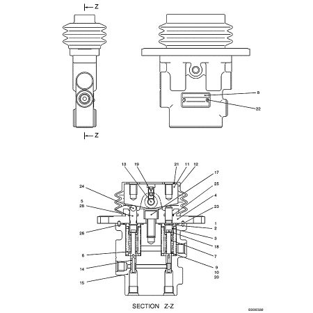 ニューホランド掘削機 E80BMSR E70BSR 用フット ペダル バルブ パイロット バルブ YT30V00046F1