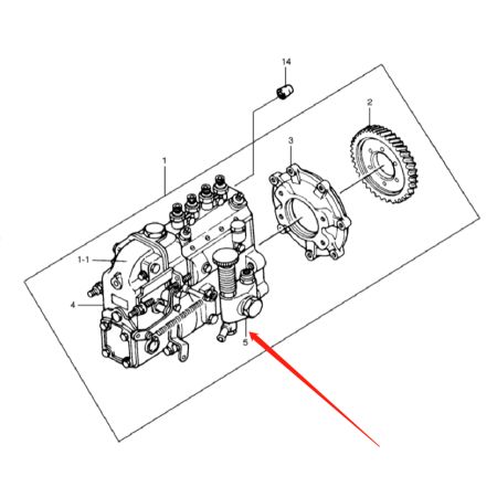 Fuel Feed Pump 65.12101-7009 for Doosan Daewoo SOLAR 70-III Excavator