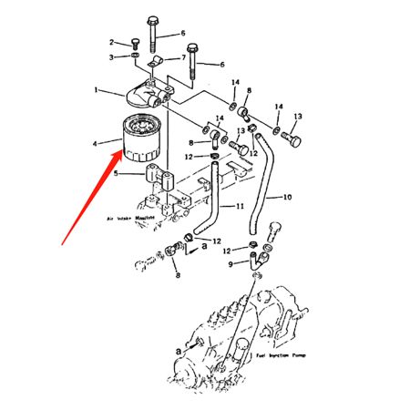 Fuel Filter 6639922 for Bobcat Excavator 116 130