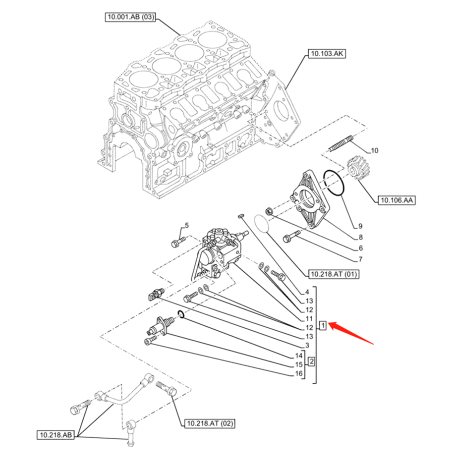Buy Fuel Injection Pump VI8973865575 47489812 for Case Excavator CX75C SR Isuzu Engine AP-4LE2XASS01 at yearnparts