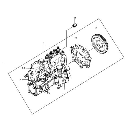 Fuel Injection Pump 65.11101-6026 for Doosan Daewoo SOLAR 70-III Excavator