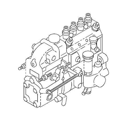 Pompe d'injection de carburant 8944470493 8971385580 pour Hitachi EX100 EX100M 130 avec Isuzu 4BD1