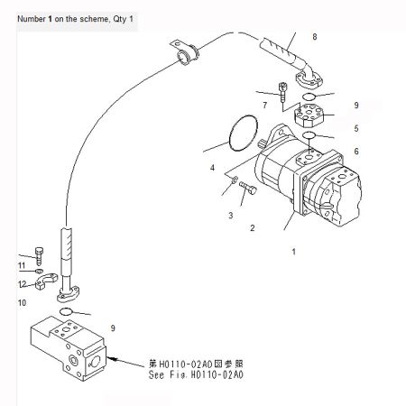 Gear Pump Ass'y 705-52-21140 for Komatsu Excavator PC600-6 PC600-6A PC600-7