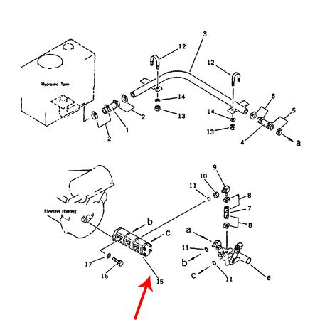 Gear Pump 6639543 6656029 for Bobcat Excavator 116