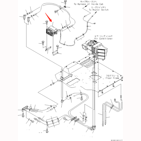Heater Unit 205-977-7110 205-977-7111 for Komatsu Dump Track HD465-7 HD465-7R HD785-7 HM300-1 HM350-1 HM400-1