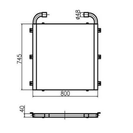 hydraulic-oil-cooler-for-kato-excavator-hd820v