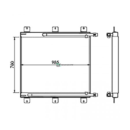 hydraulic-oil-cooler-11lb-31012-11lb-30910-for-hyundai-wheel-loader-hl770-7-hl770-7a