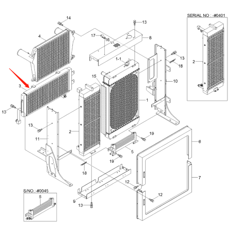 hydraulic-oil-cooler-11lh-30340-11lh-30340-11lh30341-11lh30341-for-hyundai-wheel-loader-hl780-7a