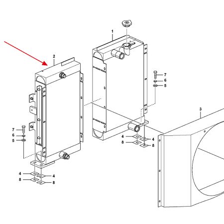 Hydraulic Oil Cooler VOE14738900 for Volvo EC75D Excavator