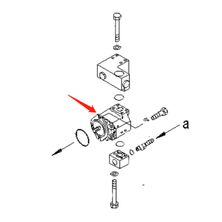 Hydraulic Pump 705-11-28010 7051128010 for Komatsu Bulldozer D155A-3 D20A-5 D20P-5 D20Q-5 D20S-5 D21A-5 D21P-5 D21Q-5 D21S-5