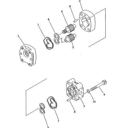 Hydraulic Pump 705-40-01610 7054001610 for Komatsu Wheel Loader WA30-5 WA30-5-X