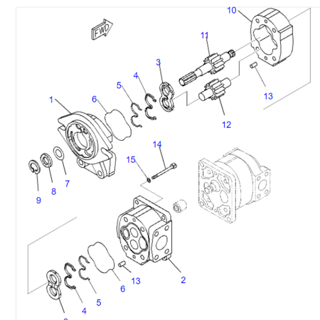 Hydraulic Pump 705-51-12090 7055112090 for Komatsu Wheel Loader WA600-6 WD600-6 WA600-6R