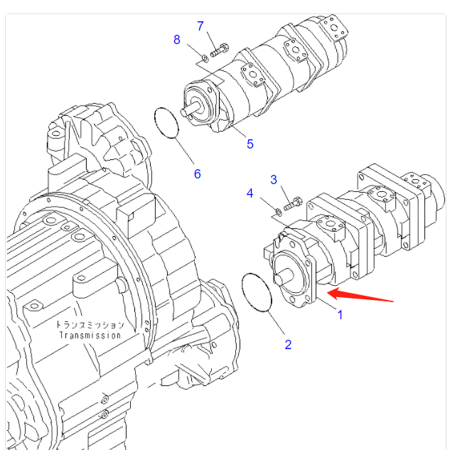 Hydraulic Pump 705-56-34290 7055634290 for Komatsu Crane LW250-5X LW250-5H