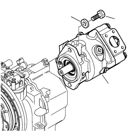 Hydraulic Pump Ass'y 708-1U-00111 708-1U-00112 for Komatsu Backhoe Loader WB146-5 WB146PS-5 WB156-5 WB156PS-5 WB93R-5 WB93R-5E0