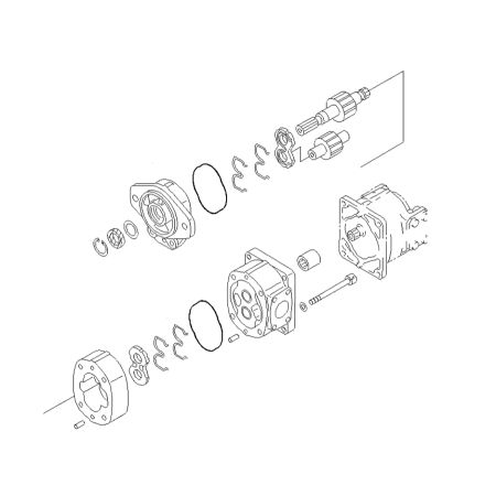 Hydraulic Pump SAL45 705-21-33060 7052133060 for Komatsu Wheel Loader WA350-3A WA380-3