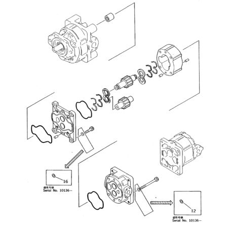 Hydraulic Pump SAR100 705-31-40330 7053140330 for Komatsu Wheel Loader WA600-1