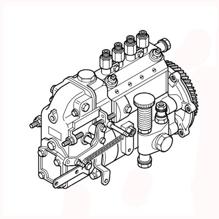 Injection Pump 65.11101-7230 for Doosan Daweoo Excavator SOLAR 50W-III