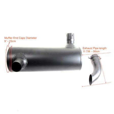 Muffler Silencer 6209-11-5221 6209-11-5220 for Komatsu Excavator PC220LC-5C PC220-5C PC220LC-5 PC220-5