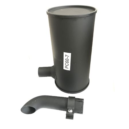 Muffler Silencer with Tail Pipe 6204-13-5210 6205-11-5220 for Komatsu Excavator PC60-7 PC70-7 PC100-5 PC120-5 PC130-5 Engine 4D95