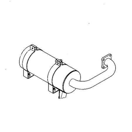 Muffler Silencer 20M-02-11110 20M0211110 20M0211111 for Komatsu Excavator PC05-1