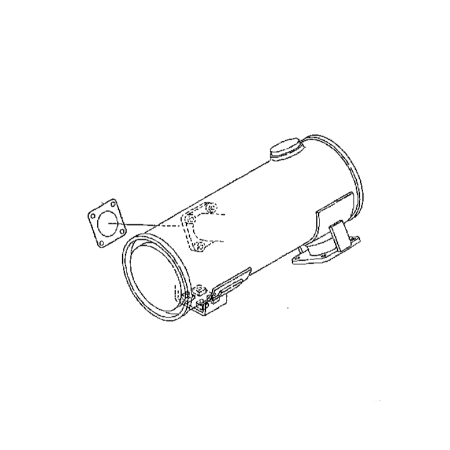 Muffler Silencer YM123911-13501 YM123911-13500 for Komatsu Excavator WB91R-2 WB140-2N WB140-2 WB140-2 WB91R-2