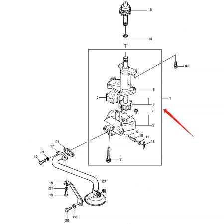 Oil Pump 65.05101-7016B for Doosan Daewoo SOLAR 70-III Excavator