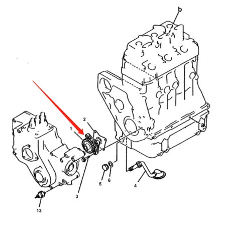 Oil Pump 6641004 for Bobcat Excavator 100 with Perkins Engine