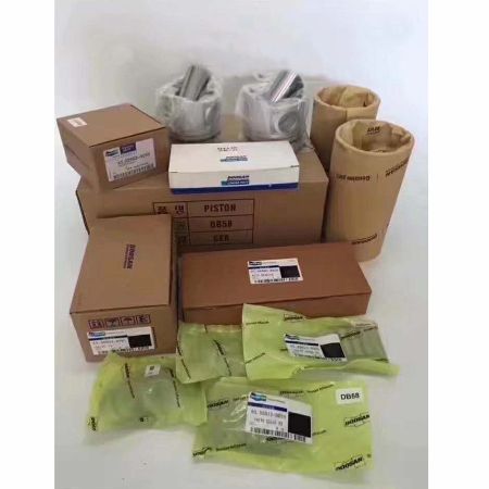 Overhaul Rebuild Kit for Doosan Daewoo Engine DB58 Excavator SOLAR 220LC-V S220LC-V