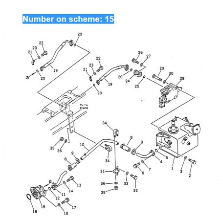 Pilot Gear Pump ASS'Y 705-11-38110 for Komatsu Dump Truck HD200D-3