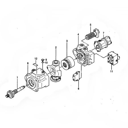 Поршневой насос 4415074 для экскаватора Hitachi EX75UR-5 EX75URT-5 EX75US-5