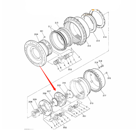 Buy Planetary Carrier 0310102 for Hitachi Excavator EX100M EX150 from YEARNPARTS online store