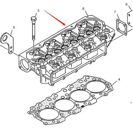 S4Q2T Engine Cylinder Head 270-6188 for Caterpillar Excavator 305.5D 305C CR 904B 904H