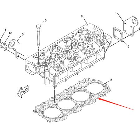 S4Q2T Engine Cylinder Head Gasket 270-6184 for Caterpillar 304 C CR 305 C CR 305.5D 305D 904B 904H