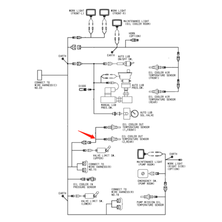 Sensor Wiring Harness 4685008 for Hitachi Excavator EX5500-6 EX5500E-6 EX5600-6BH EX5600-6LD