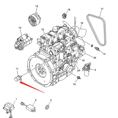 Соленоид VV11923377931 для экскаватора Case CX47 CX36 CX31