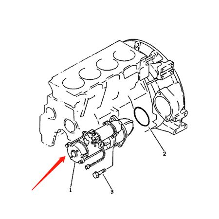 Starter Motor 6639933 for Bobcat Excavator 130