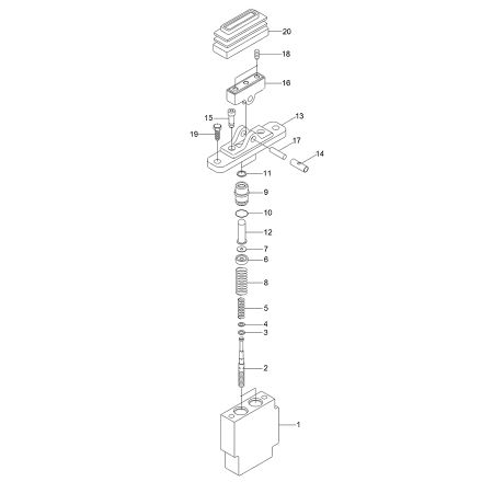 Válvula de controle remoto 31mh-20050 do crescimento do balanço para hyundai R16-9 R17Z-9A R27Z-9 R35Z-7 R35Z-9 R55-9 R60-9S R80CR-9