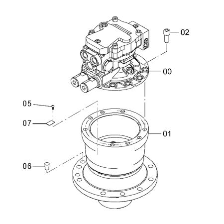 Swing Device 9270522 4469027 4684827 for Hitachi ZX70-3 ZX75US-3 ZX85US-3 ZX85USB-3 Excavator