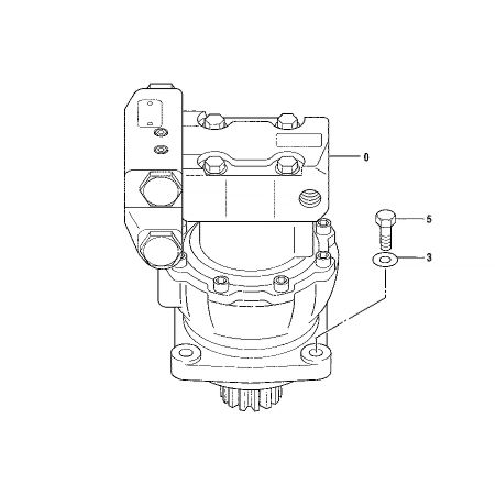 Schwenkmotor ASSY 4438714 für Hitachi-Bagger EX17U EX17UNA